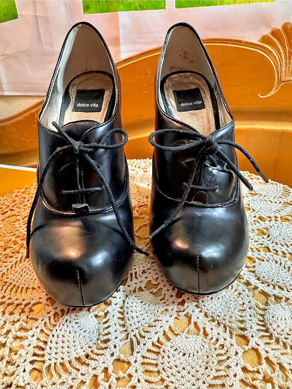 Dolce Vita Black Platform Heels US 9